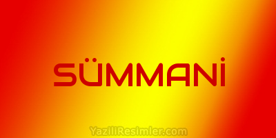 SÜMMANİ