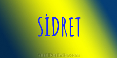 SİDRET