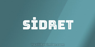 SİDRET