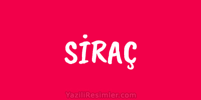 SİRAÇ