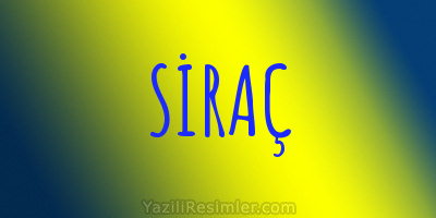 SİRAÇ