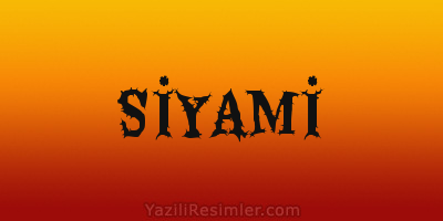 SİYAMİ