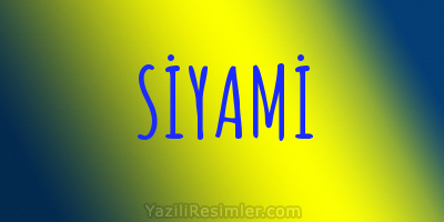 SİYAMİ