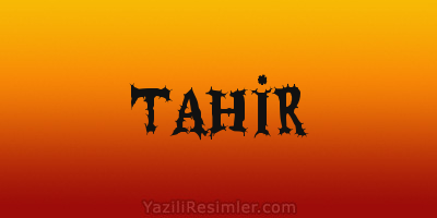 TAHİR