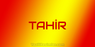 TAHİR