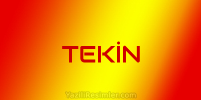 TEKİN