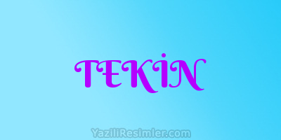 TEKİN