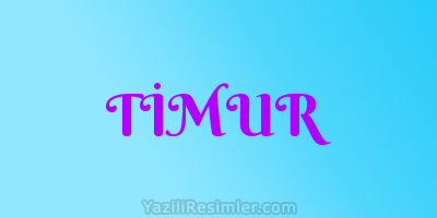 TİMUR