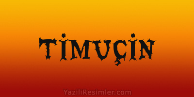 TİMUÇİN