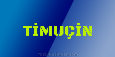 TİMUÇİN