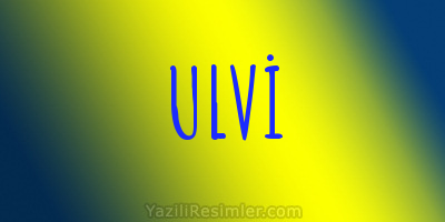 ULVİ