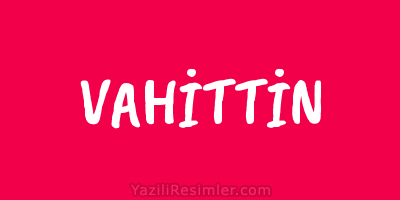 VAHİTTİN