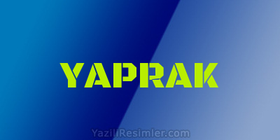 YAPRAK