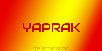 YAPRAK