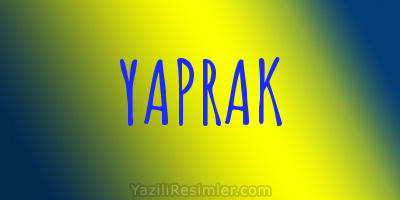 YAPRAK