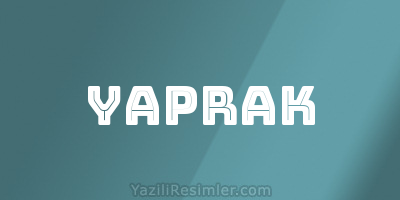 YAPRAK