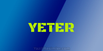 YETER