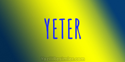 YETER