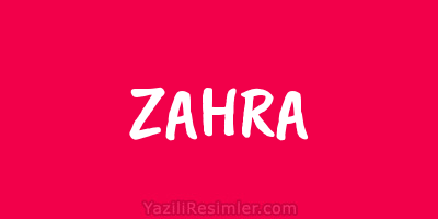 ZAHRA