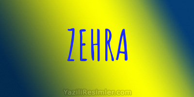 ZEHRA