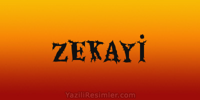 ZEKAYİ