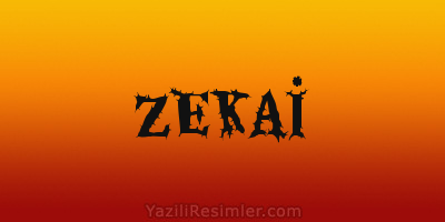 ZEKAİ