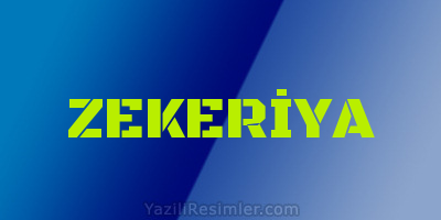 ZEKERİYA