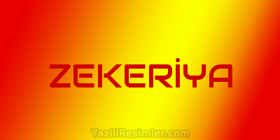 ZEKERİYA