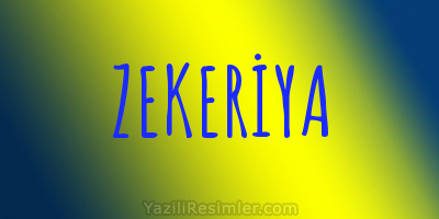 ZEKERİYA