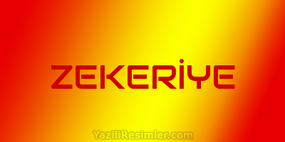 ZEKERİYE