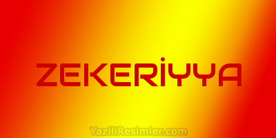 ZEKERİYYA