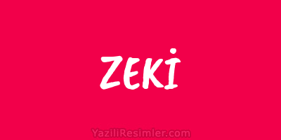 ZEKİ