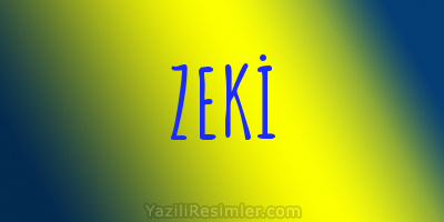 ZEKİ