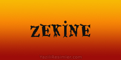 ZEKİNE