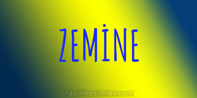 ZEMİNE