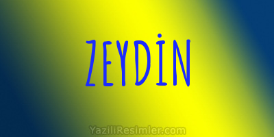 ZEYDİN