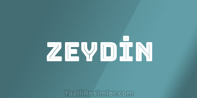 ZEYDİN