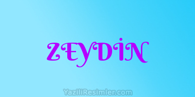 ZEYDİN