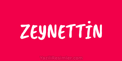 ZEYNETTİN