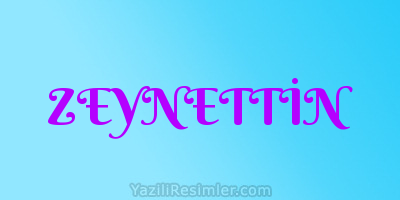 ZEYNETTİN