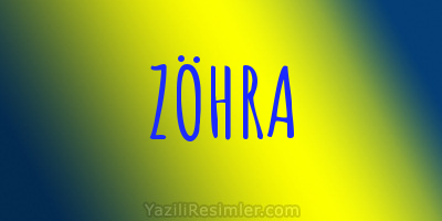 ZÖHRA