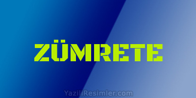 ZÜMRETE