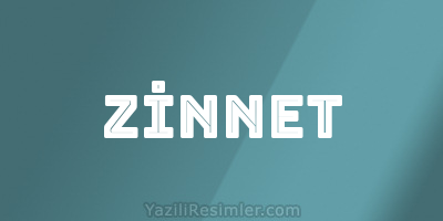 ZİNNET