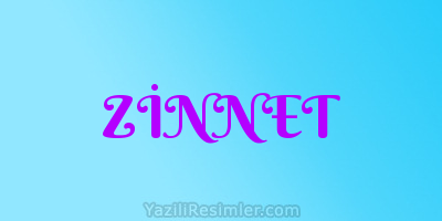 ZİNNET