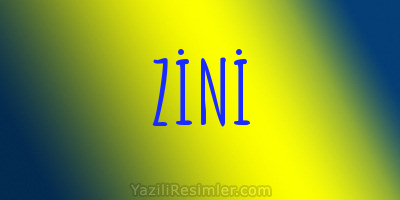 ZİNİ