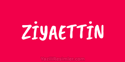 ZİYAETTİN