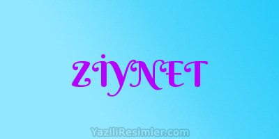 ZİYNET