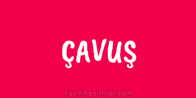 ÇAVUŞ