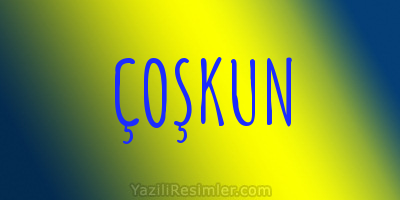 ÇOŞKUN