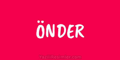 ÖNDER